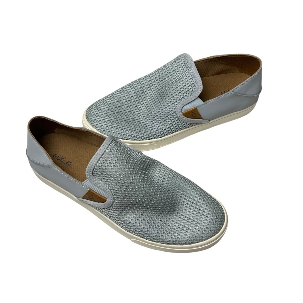 OluKai Pehuea Women’s Gray Blue SIZE 10 Mesh Slip On Convertible Sneakers Shoes - Picture 9 of 9